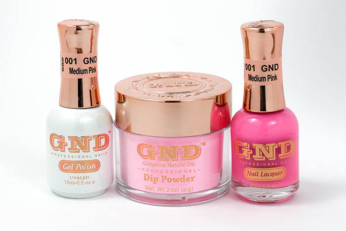 Matching 3 in 1 - 001 Medium Pink