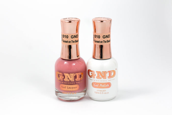 Gel & Lacquer Polish Set - 010 Sunset On The Beach