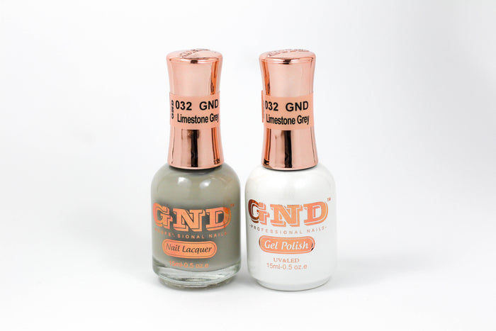 Gel & Lacquer Polish Set - 032 Limestone Grey