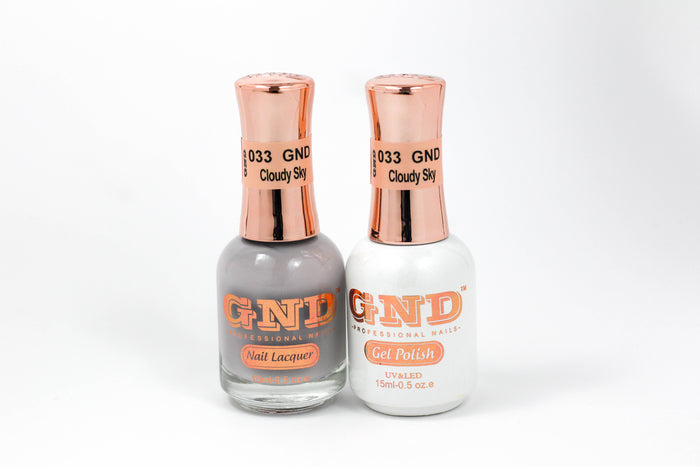 Gel & Lacquer Polish Set - 033 Cloudy Sky