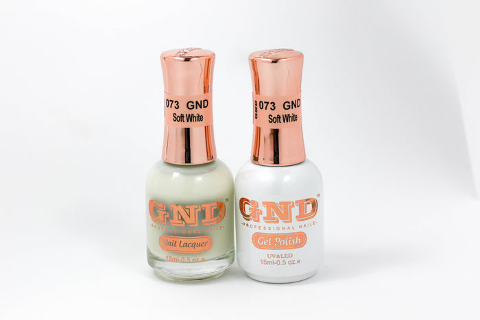 Gel & Lacquer Polish Set - 073 Soft White