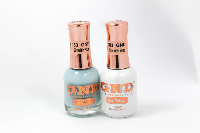 Gel & Lacquer Polish Set - 083 Silverish Blue