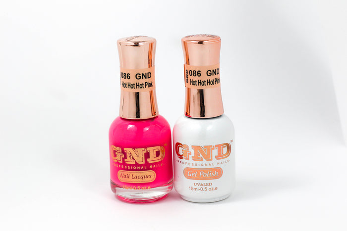 Gel & Lacquer Polish Set - 086 Hot Hot Hot Pink