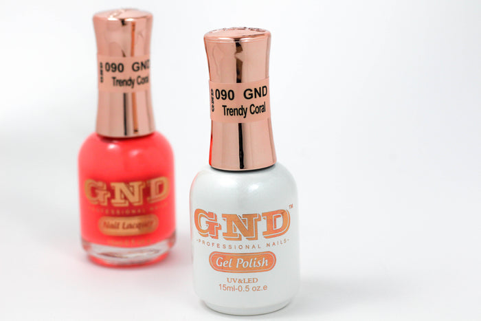 Gel Polish - 090 Trendy Coral
