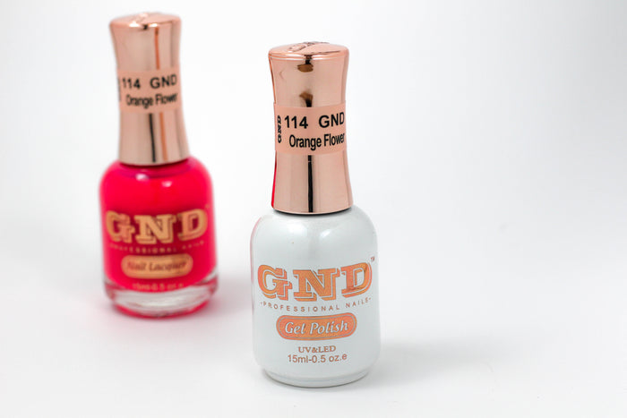 Gel Polish - 114 Orange Flower