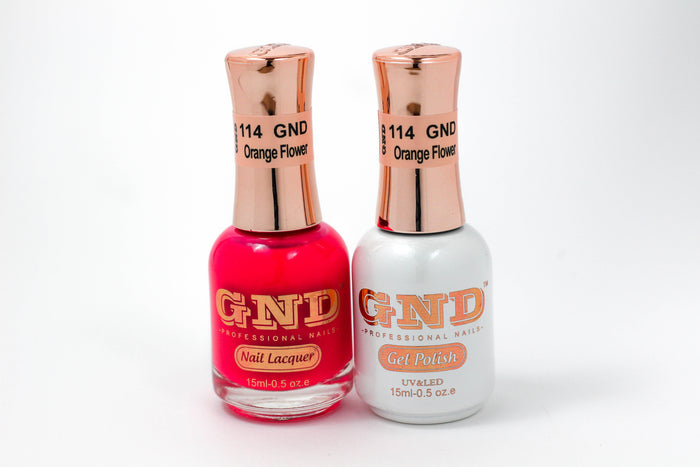 Gel & Lacquer Polish Set - 114 Orange Flower