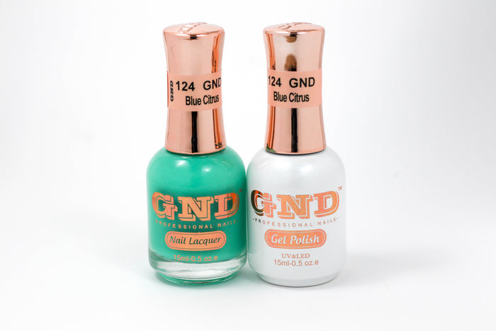 Gel & Lacquer Polish Set - 124 Blue Citrus