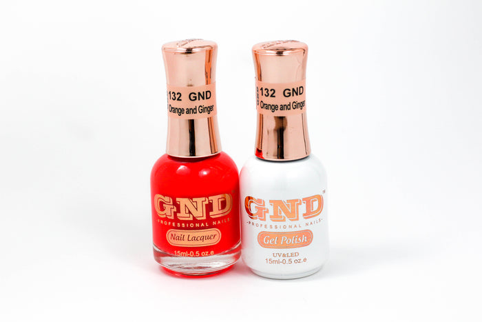 Gel & Lacquer Polish Set - 132 Orange and Ginger