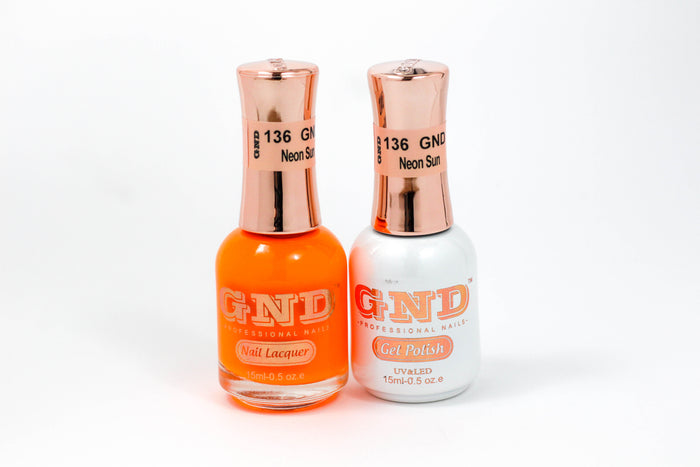 Gel & Lacquer Polish Set - 136 Neon Sun