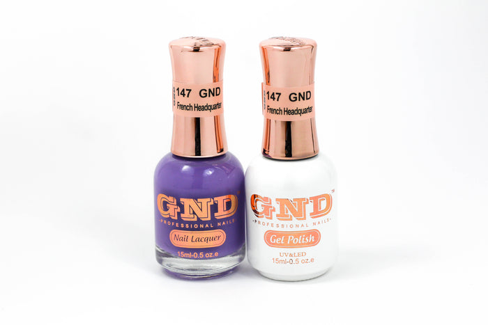 Gel & Lacquer Polish Set - 147 French Headquarter